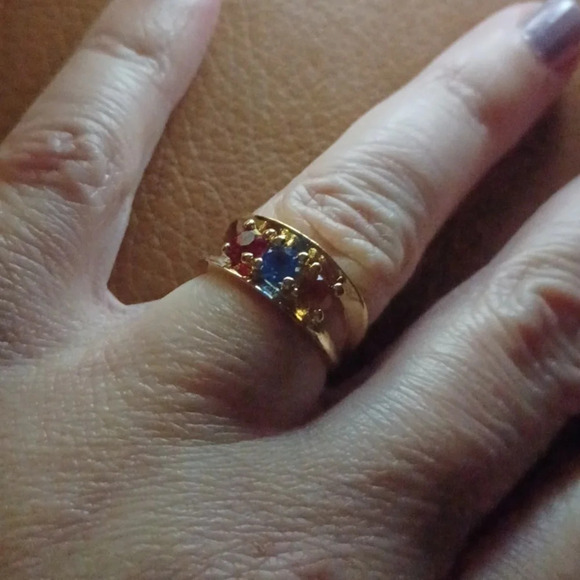 💙🌹Gold-plated Mother's ring. yellow - Picture 3 of 8